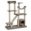 Árbol para Gatos de Madera y Sisal Multinivel Marrón/Gris