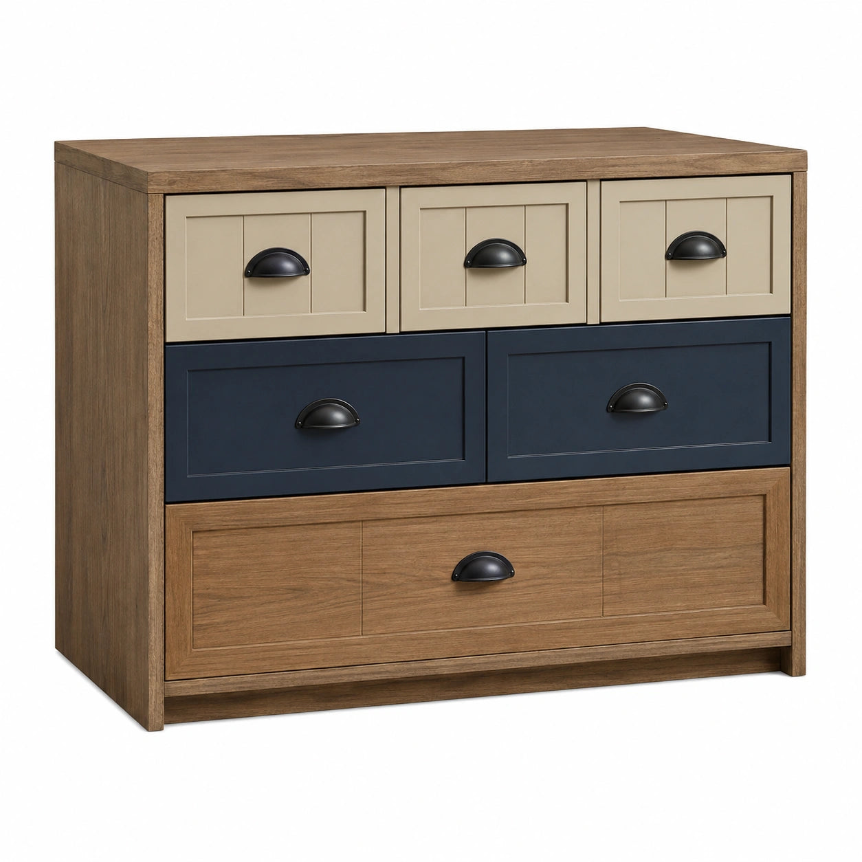 Cómoda de Madera con 5 Cajones Multicolor