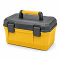 Caja de herramientas de polipropileno amarillo y negro 45x25x25cm