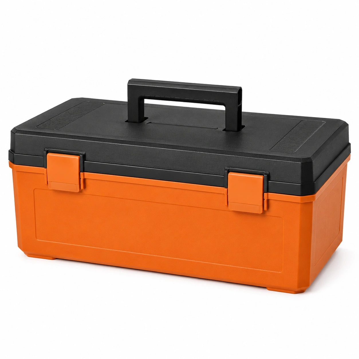 Caja de Herramientas de Plástico Negro Naranja 40 cm
