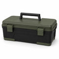 Caja de herramientas de plástico ABS 50x25x25 cm Negro/Verde