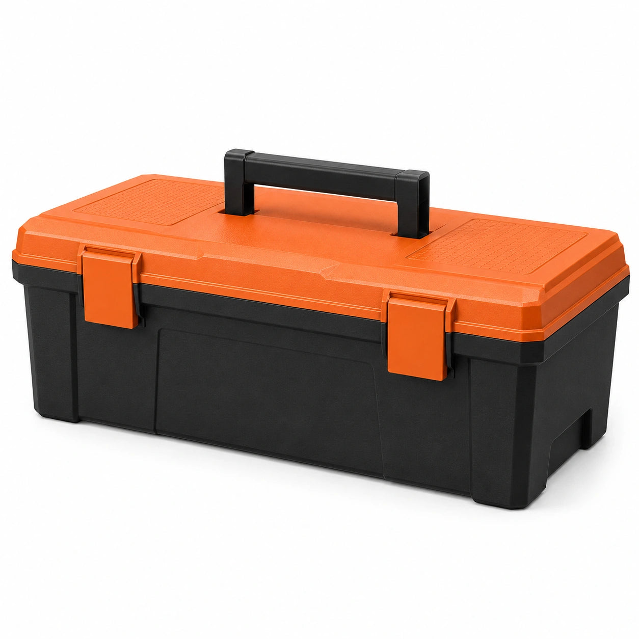 Caja de herramientas de polipropileno con asa Negro/Naranja 50x25x25 cm
