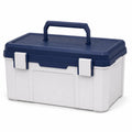 Caja de Herramientas de Polipropileno con Asa Azul y Cierre 40x25x20 cm