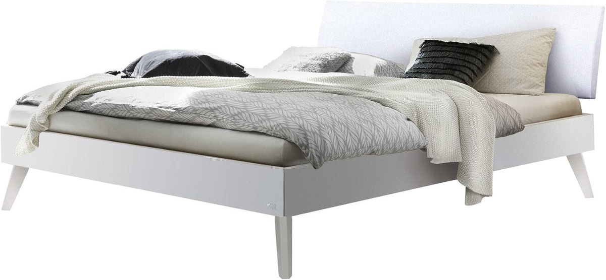 Hasena Bett, Weiss, Trento Pesaro deckend Kopfteil 160x200