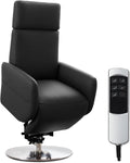 CAVADORE Relaxsessel, 130 kg, Schwarz, TV-Sessel Cobra mit 2 E-Motoren und Aufstehhilfe /, Liegefunktion / bis / S: 71 x 108 x 82 / Echtleder