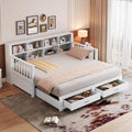 Jovify Matratze, 90 x 190 cm, Weiss, Ausziehbares Massivholz-Schlafsofa 90/180x190 cm, Kinderbett Tagesbett mit 2 Schubladen