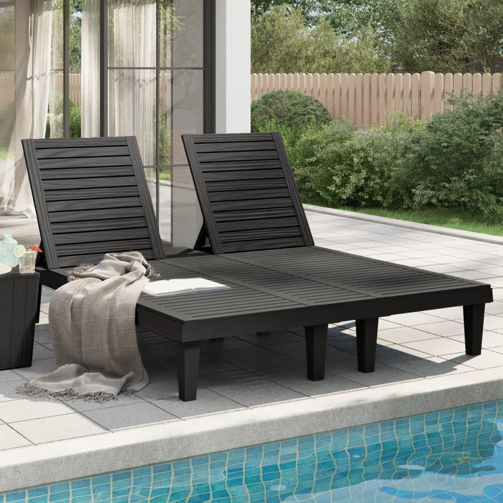 Garten,Gartenmöbel & Zubehör,Terrassen Sitzmöbel ZQQLVOO, 155x138x83 cm, Polypropylen (PP), Schwarz