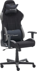 DXRacer Schreibtisch, Schwarz/Grau, 5.2 FD01 /NG -NEW- Gaming-/ Büro-/ Schreibtischstuhl, mit Wippfunktion Gaming Stuhl Höhenverstellbarer Drehstuhl