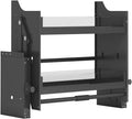 HEEPOR Gewürzregale, 61 cm, Schwarz, Oberer Küchenschrank, Aufbewahrung, ausziehbares Regal, Organizer ( Schrank)