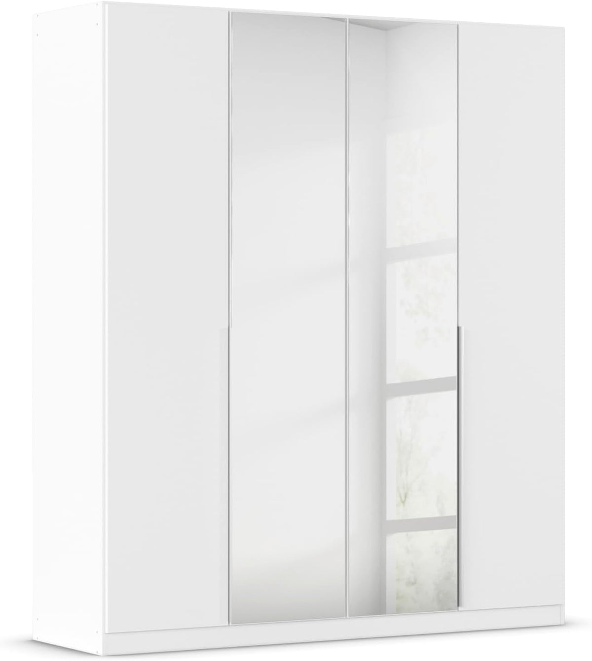 Kleiderschrank Rauch Möbel, 181 cm, Weiss, Alabama, für Schlafzimmer, Kinderzimmer, Wohnzimmer, Garderobe, Flur