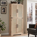 AetherWood Küche Haushalt & Wohnen,Möbel,Küche, 183 cm, Natur, Rattan Küchenschrank, hoher Vorratsschrank im Landhausstil