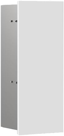 Emco Hoch- & Midischränke, Weiss, Asis Pure Unterputz-Toilettenbürstengarnitur-Modul, Badezimmerschrank mit Toilettenbürste